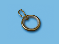 Кольцо металлическое с пластиком и крючком (Антик) Ø 16 мм.