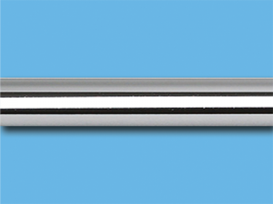 Труба металлическая гладкая 1,6 м (Хром) Ø 16 мм.