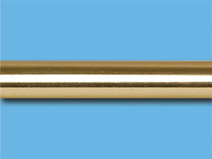 Труба металлическая гладкая 2,4 м (Глянцевое золото) Ø 16 мм.